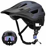 Favoto Mountain Bike Helmet - Dual Shell Lightweight MTB Bicycle Helmet Adjustable for Adults Men Women Youth CPSC Certificated, Titanium