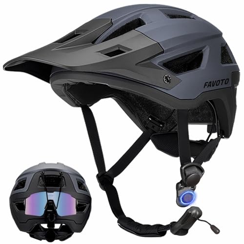 Image of Favoto Mountain Bike Helmet - Duall Shell Lightweight MTB Helmet Bicycle Helmet Adjustable for Adults Men Women Youth CPSC Certificated