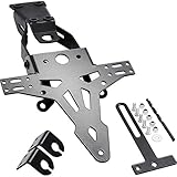  Hashiru Motorrad-Kennzeichenhalter Kennzeichenhalter für Honda CB/CBR 500 F/R 2016-, Unisex, Sportler, Ganzjährig, Stahl, schwarz