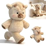 HBSFBH Jouet en Peluche Doux De Vache, Peluche Vache Qui Court, Peluche Qui...