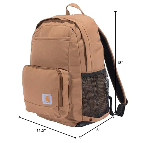 Carhartt 23L Single-Compartment Backpack, Durable Pack with Laptop Sleeve and Duravax Abrasion Resistant Base, Carhartt Brown - Image 10