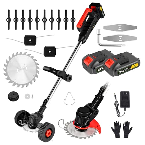 CONENTOOL 600W Akku Rasentrimmer Mit 2X 2000Ah Akku Produktbild-Vorschau 8