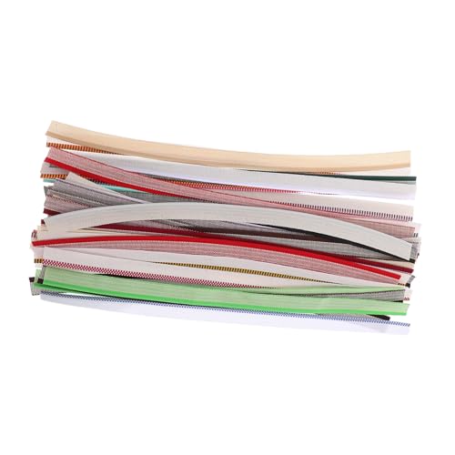 DOITOOL 52pcs Book Binding Endbands Kit Colors Cotton Bookbinding Supplies for Book Decor Simple Adhesion for Beginners and Repair Projects