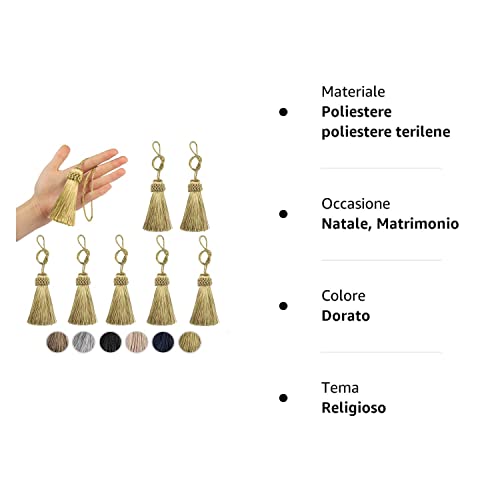 Fenghuangwu - Set di 8 eleganti nappe in