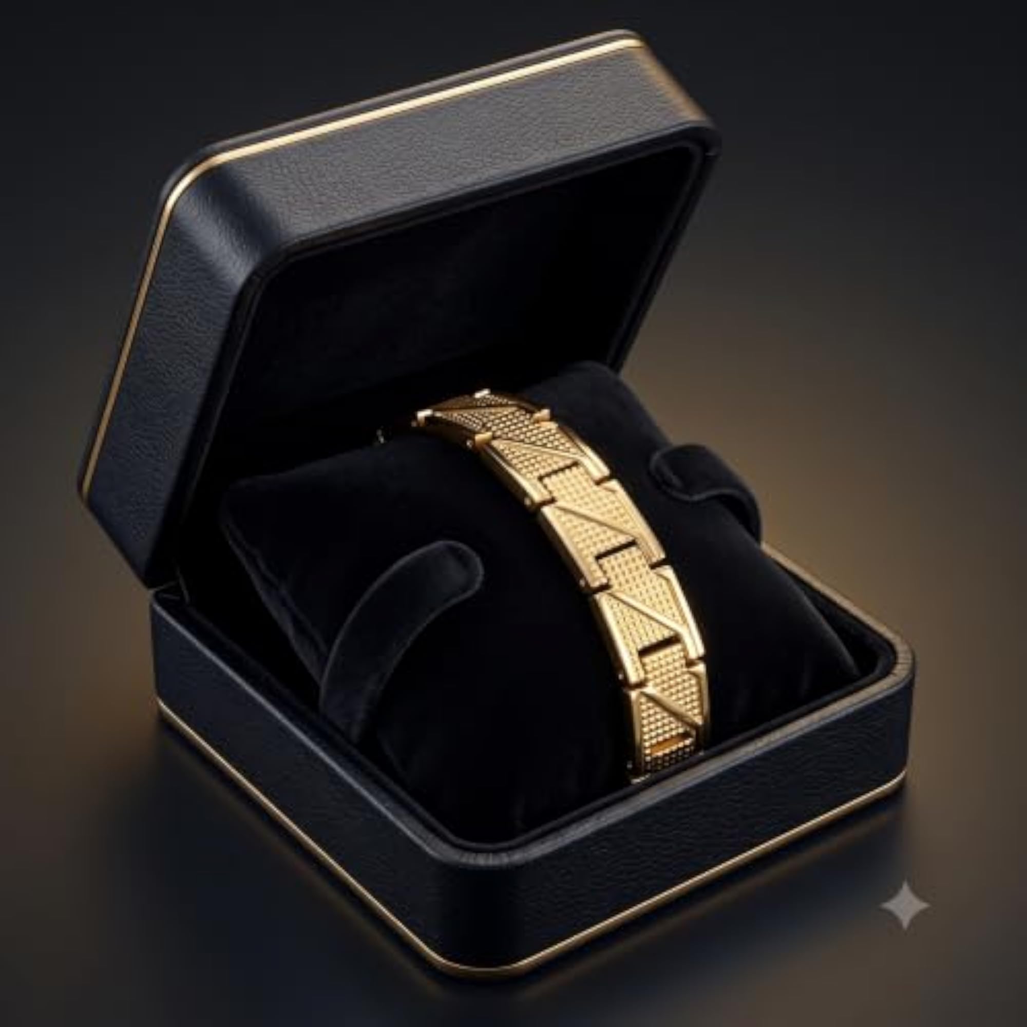+ Brass Premium High Durable Pvd Gold Plating Looser Bracelet for Men