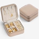 La meilleure protection pour vos bijoux : corps extérieur robuste et doublure intérieure douce avec flocage pour protéger vos bijoux de la pression, des rayures et de l'humidité. La petite boîte à bijoux est fabriquée en cuir synthétique de qualité supérieure, dispose d'une fermeture éclair (pouls avec miroir de maquillage dur et transparent).