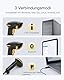Inateck KI Barcode Scanner Bluetooth, 1D Handscanner Kabellos, Handheld Barcode Scanner, 1 Ladung in 3 Monaten, Unterstützen Selbst Entwickelte App und SDK mit 2000mAh Akku, BCST-21 KI