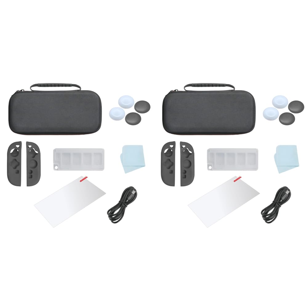 ARVALOLET Étui de transport pour Switch 2 avec poignée en verre trempé 10 en 1, kit d'accessoires pour le voyage et le rangement