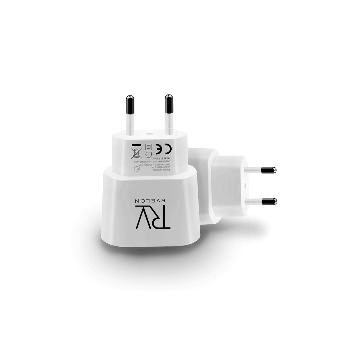 Rvelon Ładowarka 10,5 W USB-A, kompaktowy adapter sieciowy do iPhone, Android, tabletów, technologia szybkiego ładowania