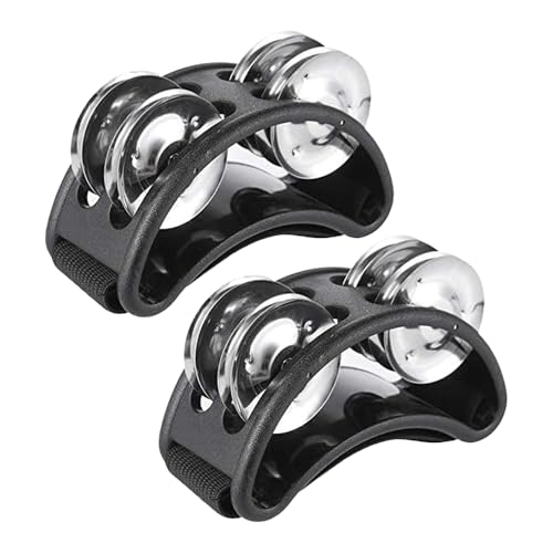 POFET 2pcs Foot Tambourine - Image 2