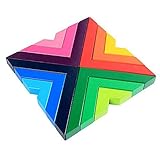 Bausteine ​​- Die von den farbigen Dreieckbausteinen bereitgestellten Funktionen unterscheiden sich von den klassischen Bausteinen.Mehr als 12 Farben lassen diesen Engels-Stand daran erinnern, die Fähigkeiten und das Gleichgewicht der Raumwahrnehmung zu lernen, 12 Holzständer sind in der Box installiert.