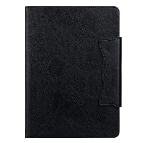 Étui iPad 9ème génération 10.2 2021 noir housse protection cuir portefeuille