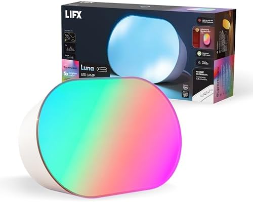 LIFX Luna Smart Lamp, 1000 LM Wi-Fi & Matter 1.3 Compatible, Alex...