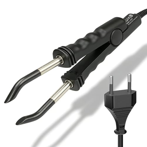 Fer à extensions de cheveux - Pince chauffante - Extensions de cheveux professionnelles en fer - Pour fixation à la kératine - Outil pour le salon et la maison - Noir