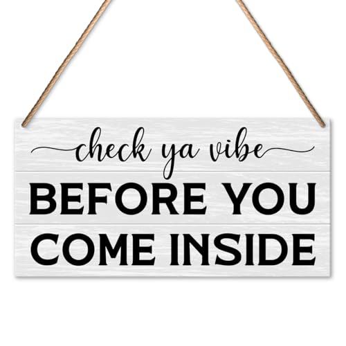 Funny Welcome Sign for Front Door Porch Decor, Home Office