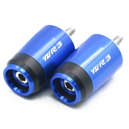 YZF-R3 Tapones manillar azul 7/8 CNC 2