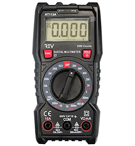 Image of VViViD REV Digital Multimeter (2000 Counts) AC /DC Electric Battery and Live Wire Tester