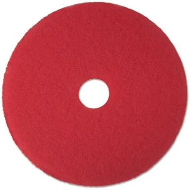 Buffer Floor Pad 5100 13 in. Red 5 Pads-Carton