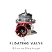 Adjustable and Universal Blow off Valve, Floating Valve Design, 12 Month Manufacturer Warranty (Red)