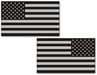 American Subdued Flags Tactical Military 12" Pair Car Sticker Decal Large 10"x6" Each Flag