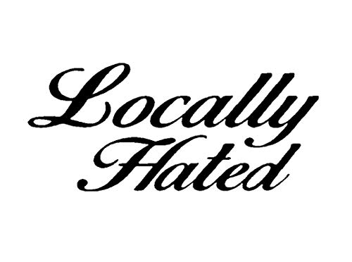 Autocollant en vinyle Locally Hated MKR pour décorer votre ordinateur portable et voiture