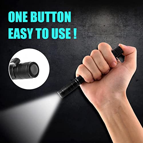 Flintronic LED Taschenlampe Mini, 2 Stück, 200 Lumens Pen Light, Wasserdicht Stift Licht für Camping/Wandern/Haushalt, 2*AAA-Batterien (Nicht Enthalten)