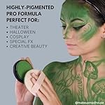 Mehron Makeup StarBlend Cake Makeup | Wet/Dry Pressed Powder | Powder Foundation | Monster Grey Face Paint & Body Paint 2 oz (56g) - Image 5