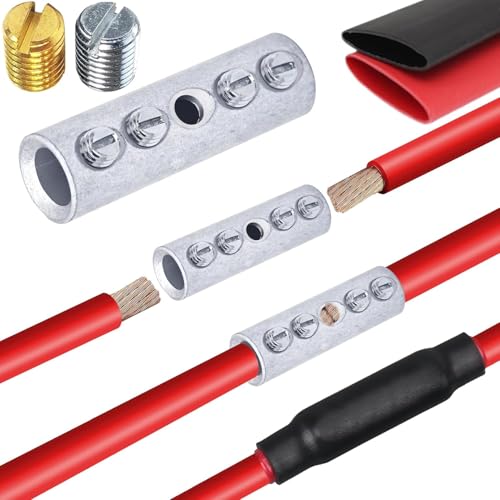 Connecteurs mécaniques calibre 1 AWG en laiton avec gaines