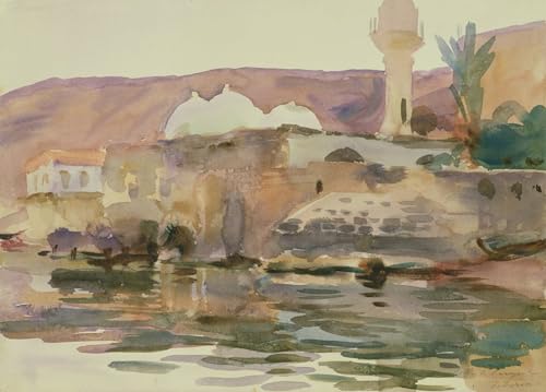 Impression d'art Lac de Tibériade Sargent sur toile premium pour décoration élégante