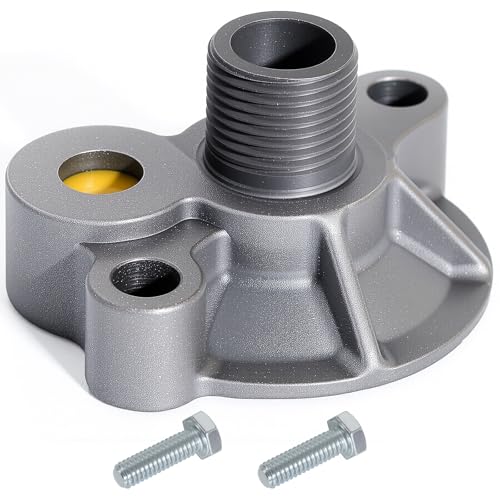 Oil Filter Suppressor Adapter 3952301 Compatible with Chevy Small Block Big Block V8 Engines SBC BBC 305 307 327 350 400 396 402 427 454 Spin On Bypass 1968-1986 Oil Filter Adapter 1/2-28