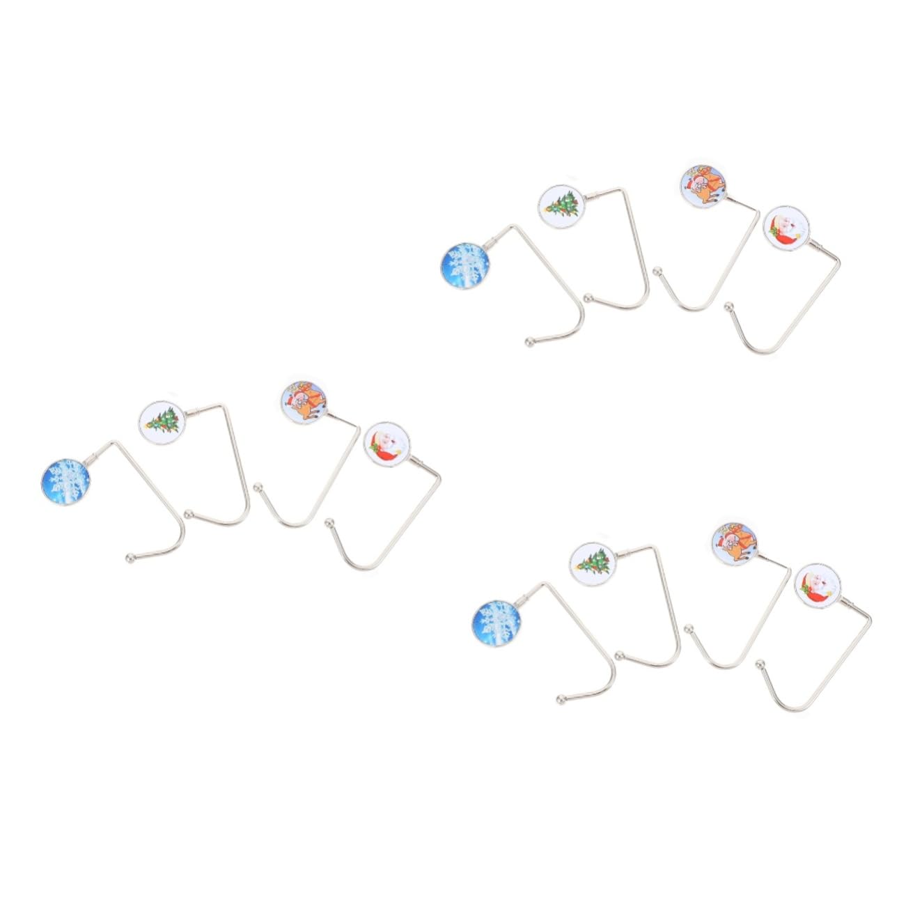Zerodeko 3 Ensembles Crochet Pour De Noël Supports De De Cheminée De Noël Crochet De Chaussette De Noël De Cheminée Accroche Chaussette De Noel Accroche Decoration Noel 4 Pièces * 3
