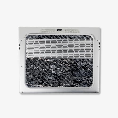 Image of MightySkins Carbon Fiber Skin Compatible With Alienware X14 R2 (2023) Full Wrap Kit - Onyx Marble | Protective, Durable Textured Carbon Fiber Finish | Easy To Apply and Change Styles | Made in the USA