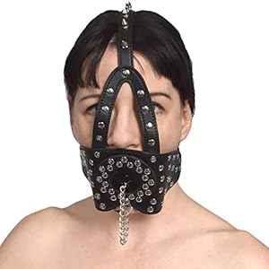 Spikes op Pissgag Hoofdharnas met stopmondje