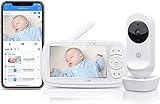 Motorola Ease44CONNECT Wi-Fi Video Baby Monitor with 4.3' HD Color Screen (Refurbished Baby Monitor)