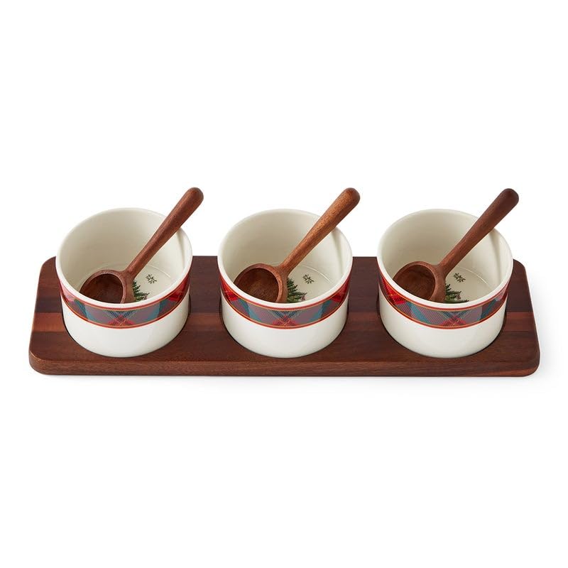 Amazon.co.jp: Spode クリスマスツリー 調味料セット - 7ピース