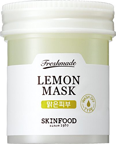 Skinfood FRESHMADE Lemon Facial Mask, Vitamin C Brightening & Moisturizing Gel Type Wash-off (90 ml)