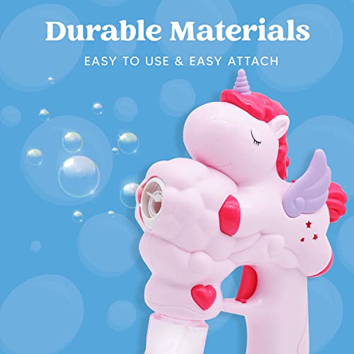 Joyin 2 Pack Bubble Guns For Kids With 50 Ml Bubble Solution, Unicorn Party Favors, Kids Bubble Blower, Unicorn Toys For Girls, Toddlers Summer Toy, Kids Outdoor Indoor Toys #TOP2