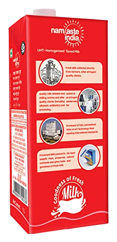 Image of Namaste India Fresh Creamy Milk, 1 Liter