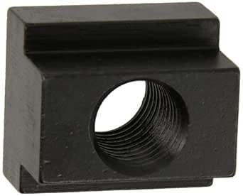 Generic Te-Co 41408 Black Oxide 1018 Steel T-Slot Nut, 7/16"-14 TPI (Incomplete Last Thread), 3/8" Height X 3/4" Width X