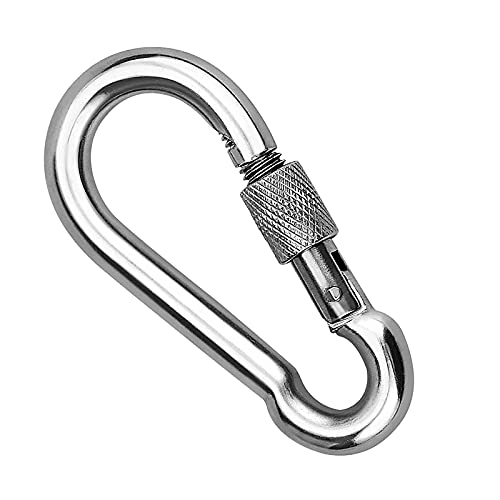 Karabinerhaken mit Schraube Edelstahl Groß Schraubkarabiner Edelstahl Mit Schraube Rostfrei Mit Verschluss Karabiner Cover