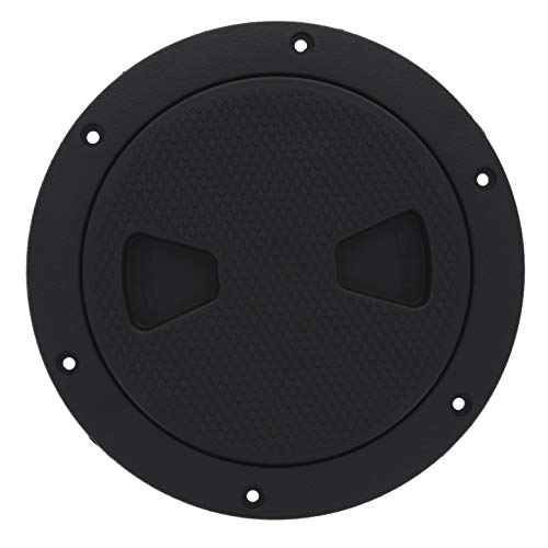 TCH 6-inch black round deck plate inspection hatch