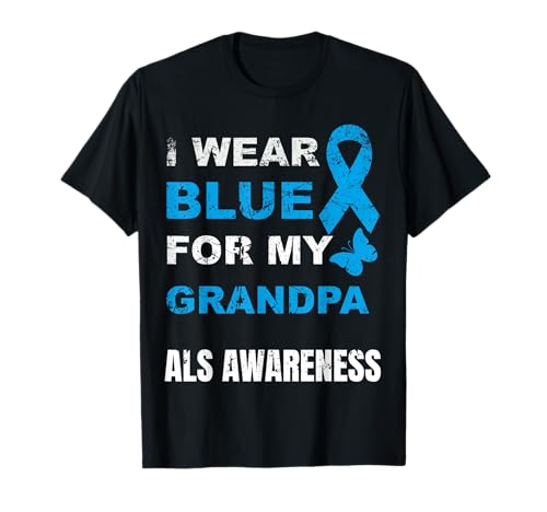USO AZUL PARA MI ABUELO ALS CONCIENCIA Camiseta