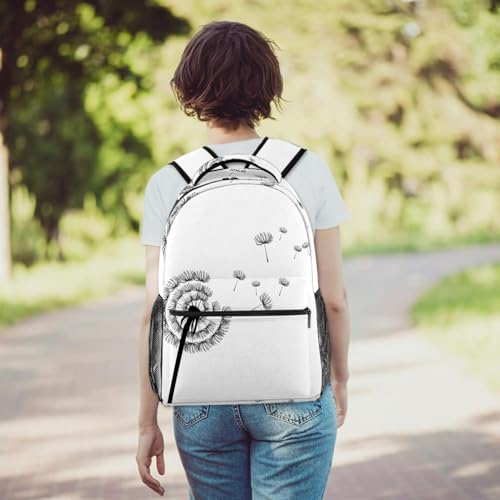 Sac à dos silhouette de pissenlit motif multicolore - 6