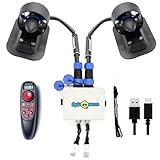 ApisQueen 12-16V Underwater Thruster U2 Set,Total Thrust 7.5LBS,Can Push 220.5LBS,1-3km/h Speed,Brushless Motor for Fishing Boats ROVs