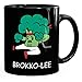 MoonWorks® Tasse à café Broko-lee Karate Brocoli Légumes Noir Tasse en céramique