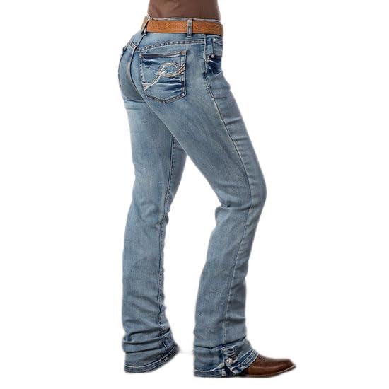 Rod's True Western Rod's Button Me Up Med Wash Jeans032 Denim 0x36