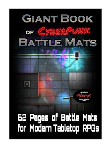 Loke Giant Book of Cyberpunk Battle Mats , Red