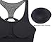 icyzone Workout Sports Bras for Women - Fitness Athletic Exercise Running Bra Yoga Tops (L, Charcoal)