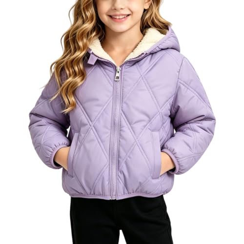 Slxbear Casual Jacket for Teen Kid's Lightweight Fleece Lined Winter Coats