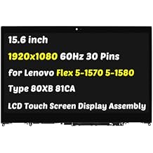 5D10N46974 Replacement for Lenovo Flex 5-1570 5-1580 2-in-1 Type 80XB 81CA 81CA0008US 81CA0009US 80XB0008US 1920x1080 15.6" 30Pin 60Hz LCD Screen Display Digitizer Assembly for Touch Screen Only
